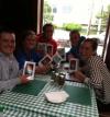 Restaurant patrons were the happy recipients of books distributed by givers from BookTowne in Manasquan, New Jersey.